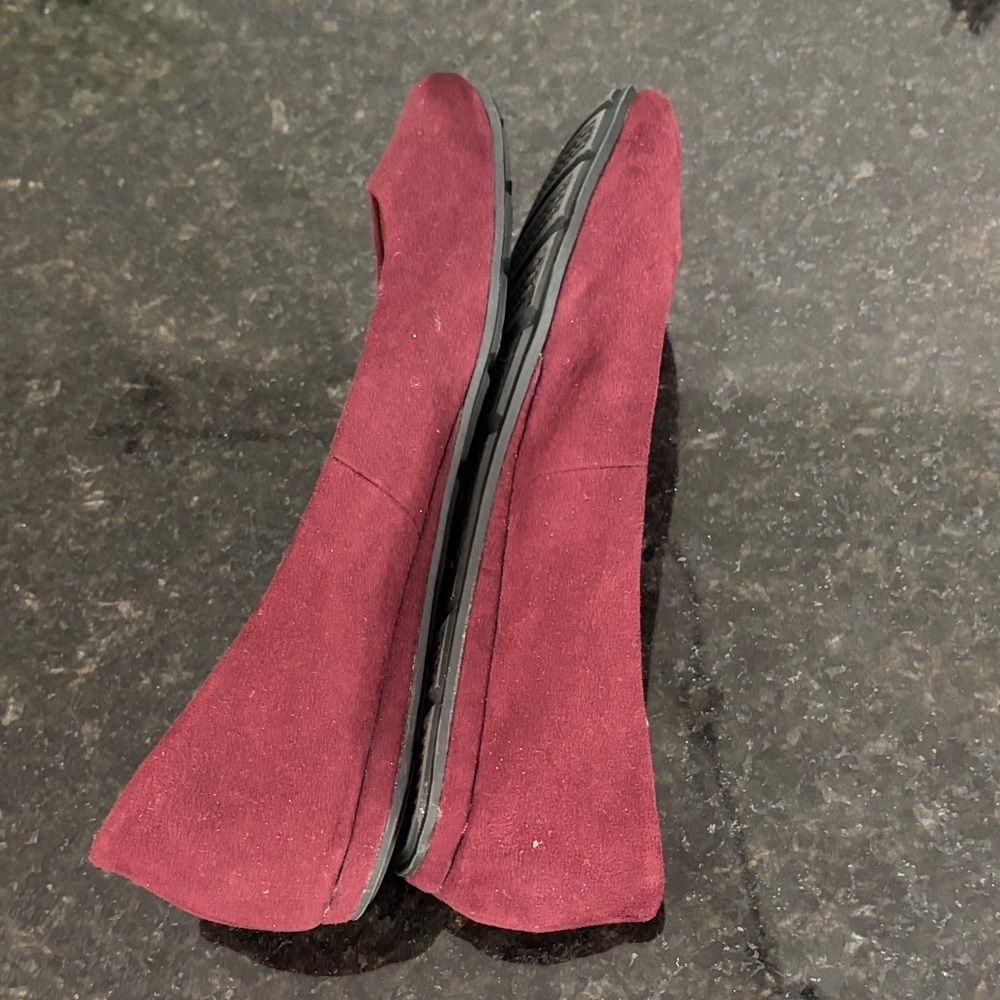 American Rag Women's Deep Red Flats - Picture 4 of 5